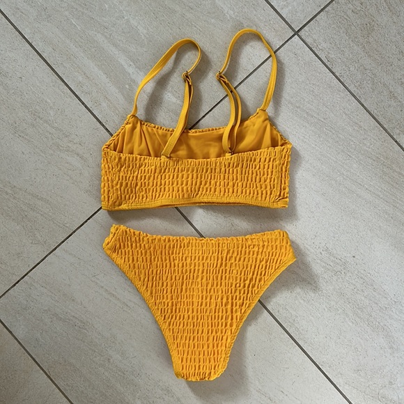 Mosmann Australia Textured Yellow Bikini XXS - Picture 3 of 4